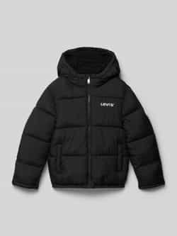 Levi s Kids Gewatteerd jack met labelstitching