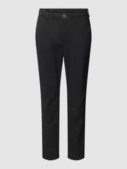 MAC Chino turn up met subtiele glans elegant en sportief tegelijk
