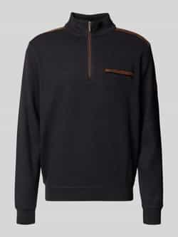 Bugatti Sweatshirt met labeldetail