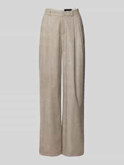 Drykorn Flared stoffen broek met glencheck-motief