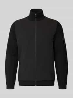 BOSS Green Regular fit functioneel thermojack met scheerwol model 'MOMENTUM'