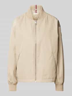 Tommy Hilfiger Bomberjack CASUAL NYLON BOMBER JACKET met merklabel in effen kleur