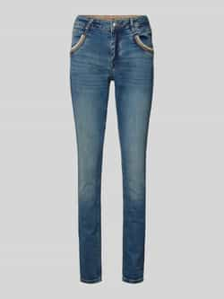 MOS MOSH Skinny fit jeans met applicaties model 'Naomi'