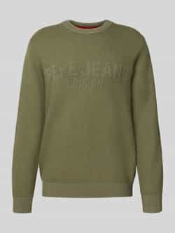 Pepe Jeans Regular fit gebreide pullover van een mix van viscose en katoen model 'PHINEAS'