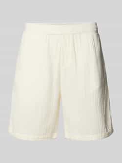 REVIEW Regular fit korte broek met elastische band