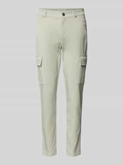 Christian Berg Woman Skinny fit cargobroek met riemlussen