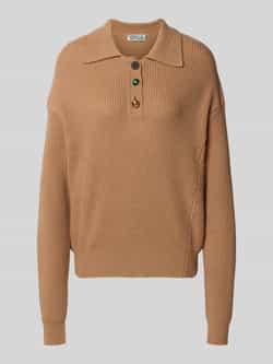 Essentiel Antwerp Loose fit gebreide pullover van wolmix model 'IMETAL'