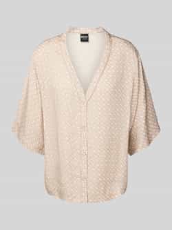 Boss Loose fit pyjamaoverhemd van satijn