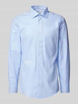 ETERNA SLIM FIT Regular fit zakelijk overhemd met kentkraag