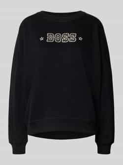Boss Orange Regular fit sweatshirt van katoenmix model 'ELAND'