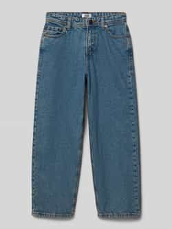 JACK & JONES JUNIOR high waist loose fit jeans medium blue denim
