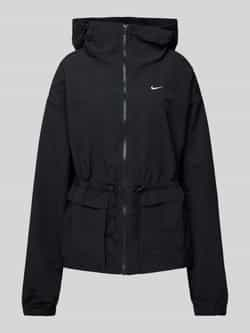 Nike Sportswear Everything Wovens oversized damesjack met capuchon Zwart