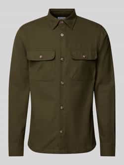 Jack & jones Slim fit vrijetijdsoverhemd met borstzakken met klep model 'DARREN'