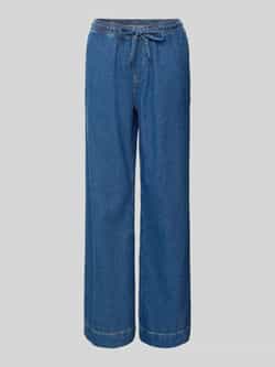 Opus Wide leg jeans met tunnelkoord model 'Miva'