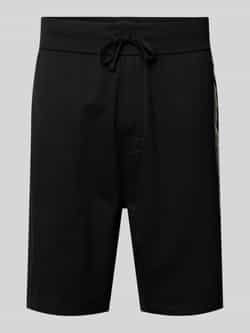 Boss Regular fit sweatshorts met labelprint