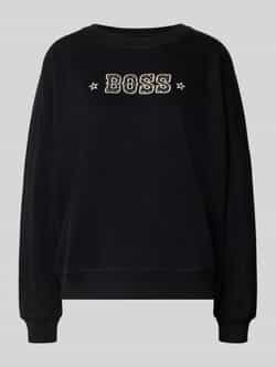 Boss Orange Regular fit sweatshirt van katoenmix model 'ELAND'