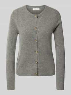 Christian Berg Woman Cardigan met ronde hals en knoopsluiting