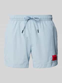 HUGO Regular fit zwembroek met labelpatch model 'DOMINICA'
