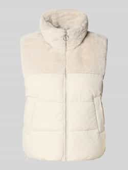 Only Regular fit bodywarmer met imitatiebont model 'WANJA'