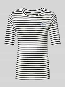 Kaffe T-shirt met labelstitching model 'liddy'