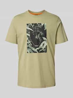 Boss Orange Regular fit T-shirt van puur katoen model 'ANIMALI'