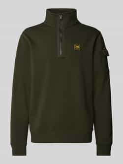 PME LEGEND Heren Truien & Vesten Half Zip Collar Interlock Jersey Groen