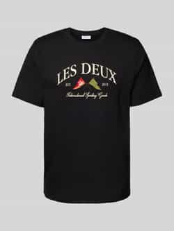 Les Deux T-shirt met labelstitching model 'Ivy'