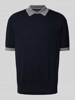 Armani Exchange Regular fit poloshirt met contrastgarnering
