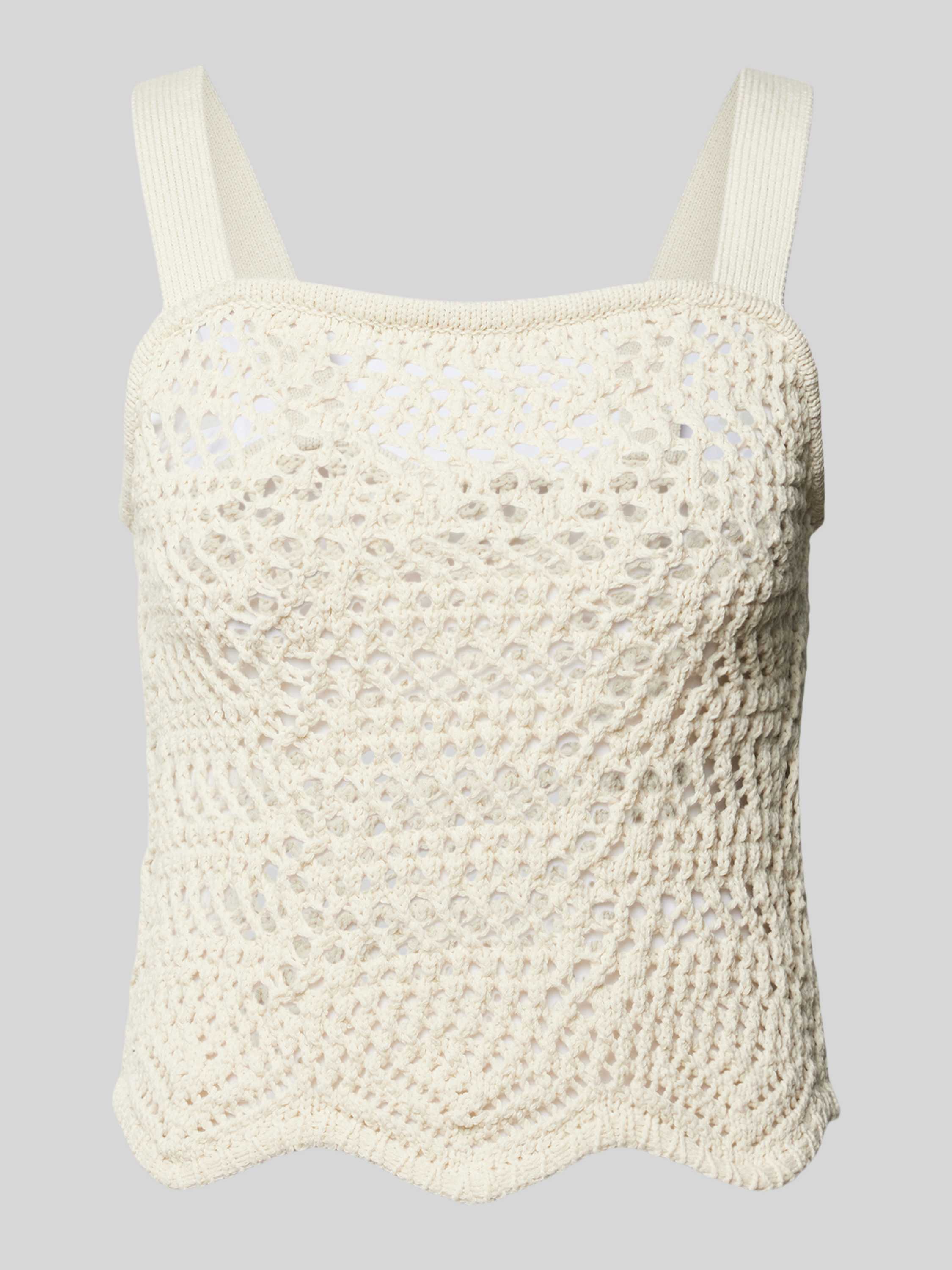 Pieces Top met broderie anglaise model 'AIA'