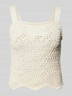 Pieces Top met broderie anglaise model 'AIA'