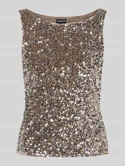 Pieces Regular fit top met pailletten van fluweel model 'KAM'