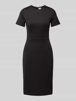 Calvin Klein Womenswear Knielange jurk met labeldetail model 'NEOPRENE'