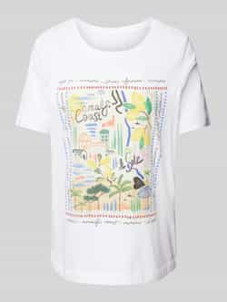 Oui T-shirt met motiefprint