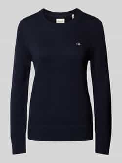 Gant Gebreide pullover met labelstitching