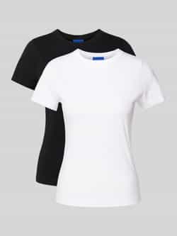 Hugo Blue T-shirt met ronde hals in een set van 3 stuks model 'Nerenia'