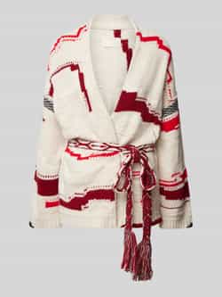 Zadig & Voltaire Cardigan met strikceintuur model 'ASPEN'