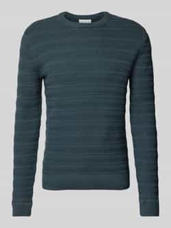 Tom Tailor Regular fit gebreide pullover van puur katoen met breipatroon