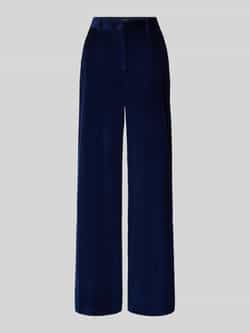 Weekend Max Mara Straight fit corduroy broek van zuiver katoen met steekzakken opzij model 'TANIA'