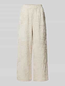 JAKE*S STUDIO WOMAN Wide leg stoffen broek met structuurmotief