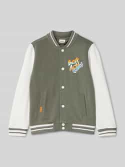 s.Oliver RED LABEL Regular fit collegejack van katoenmix