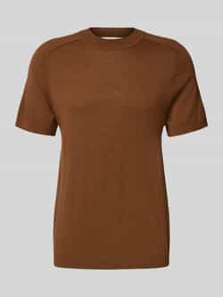 Selected Homme Regular fit T-shirt van zuivere wol