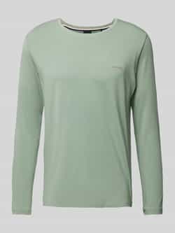 Boss Shirt met lange mouwen en labelstitching model 'Mix&Match'