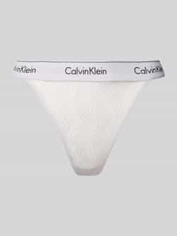 Calvin Klein Underwear String met kantgarnering