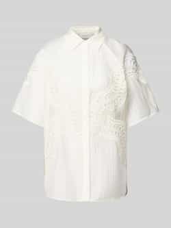 Copenhagen Muse Regular fit blouseshirt met broderie anglaise model 'MOLLY'