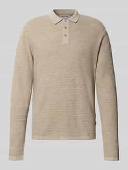 Jack & Jones Gebreide trui JJEGEORGE KNIT POLO LS SN