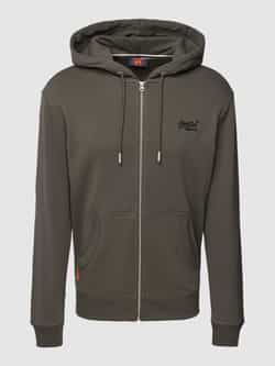 Superdry Sweatjack met labelstitching model 'ESSENTIAL LOGO'