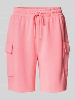 Christian Berg Woman Relaxed fit sweatshorts met cargozakken