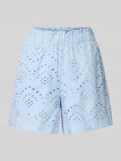Pieces Regular fit korte broek van puur katoen model 'VILDE