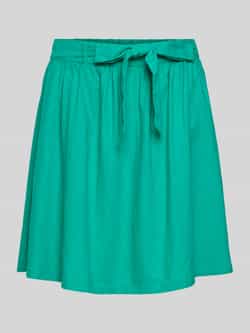 Tom Tailor Denim Linnen rok met strikceintuur