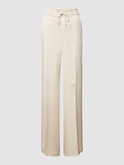 CAMBIO Flared stoffen broek met persplooien model 'AVRIL'